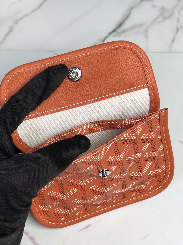 Goyard original canvas hobo boheme mini bag GY0143 orange