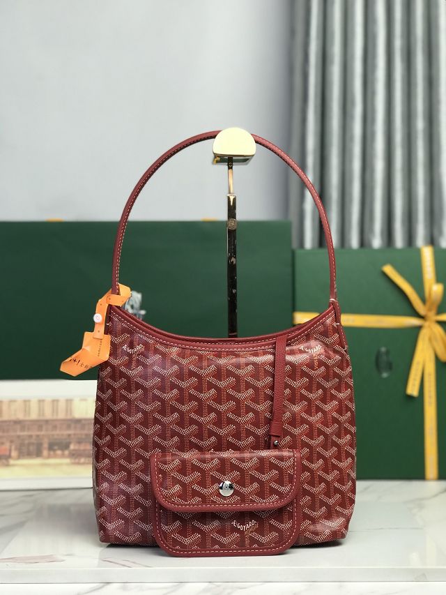 Goyard original canvas hobo boheme mini bag GY0143 red