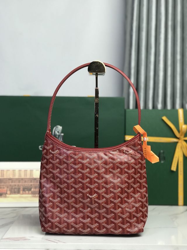 Goyard original canvas hobo boheme mini bag GY0143 red