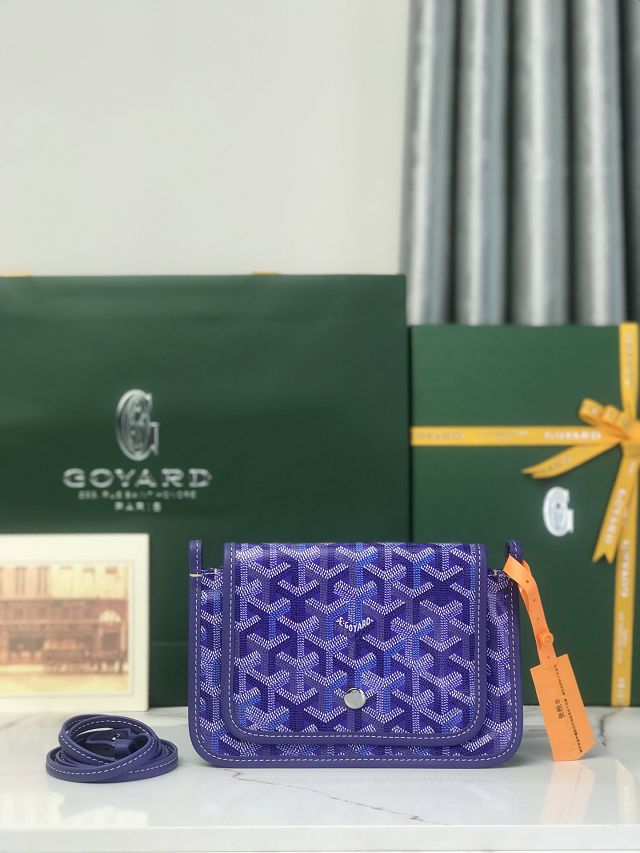 Goyard original canvas plumet pouch GY0010 blueberry purple