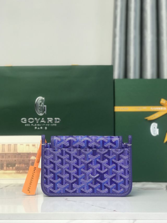 Goyard original canvas plumet pouch GY0010 blueberry purple