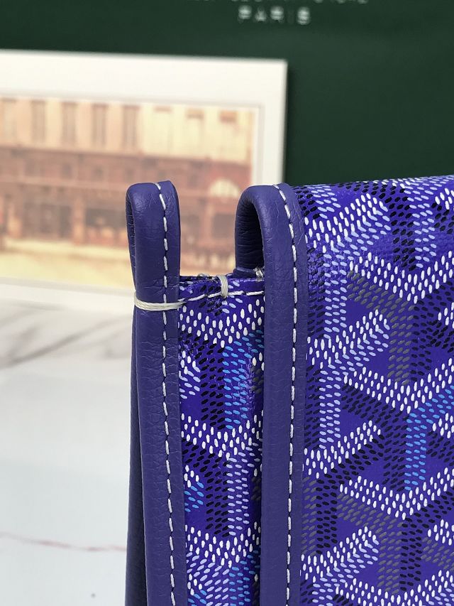 Goyard original canvas plumet pouch GY0010 blueberry purple