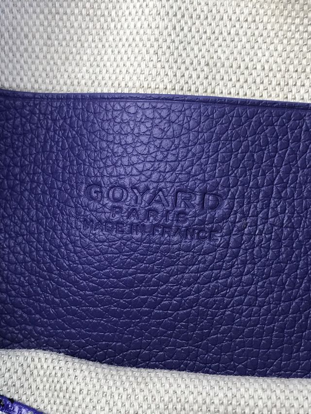 Goyard original canvas plumet pouch GY0010 blueberry purple