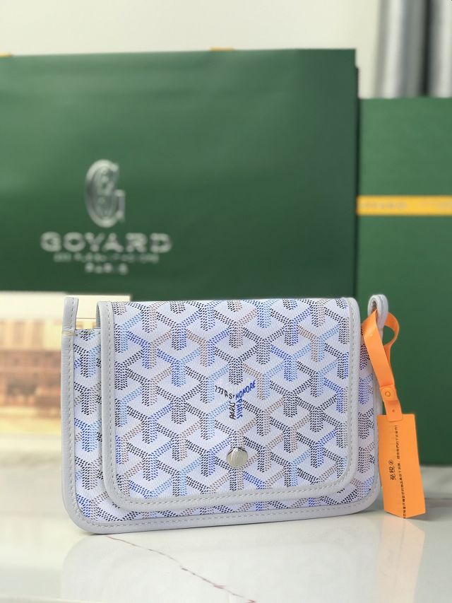 Goyard original canvas plumet pouch GY0010 polar blue