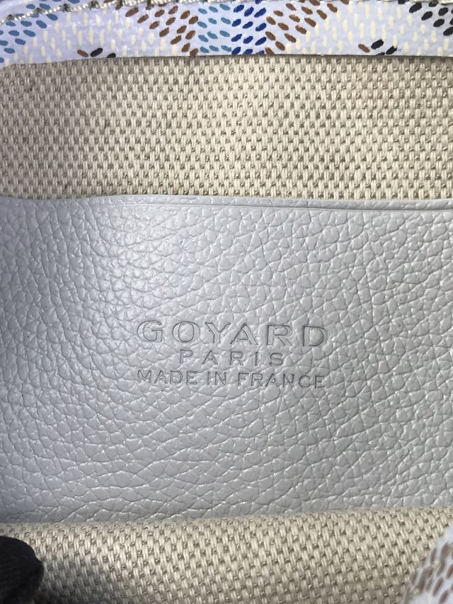 Goyard original canvas plumet pouch GY0010 polar blue