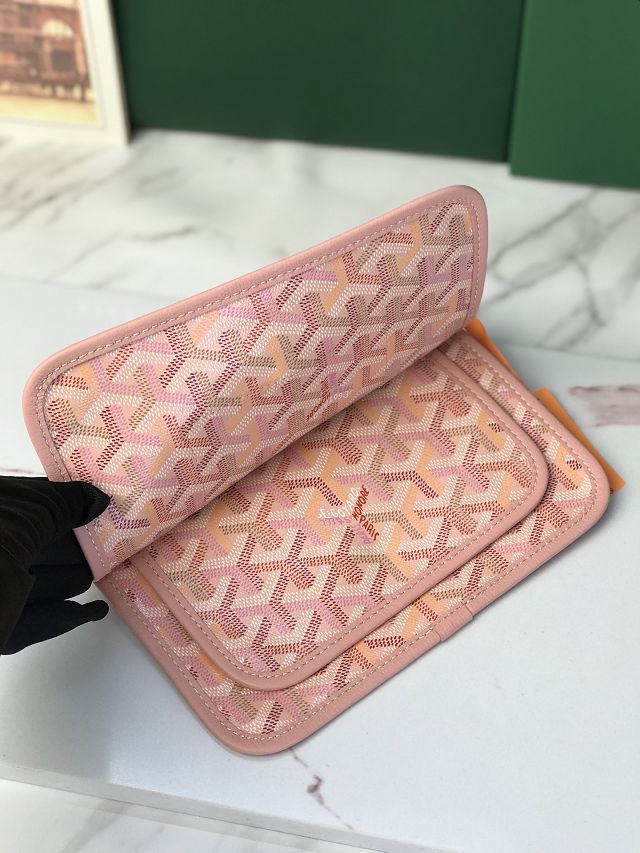 Goyard original canvas plumet pouch GY0010 powder pink