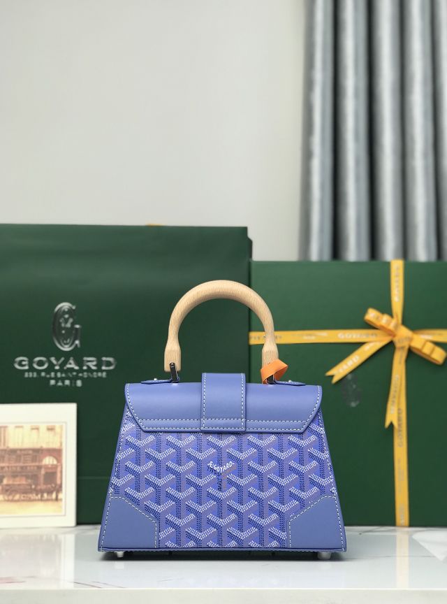 Goyard original canvas saigon structure mini bag GY0009 iris 