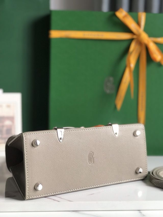 Goyard original canvas saigon structure mini bag GY0009 light grey