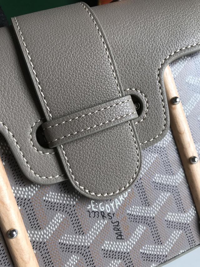 Goyard original canvas saigon structure mini bag GY0009 light grey