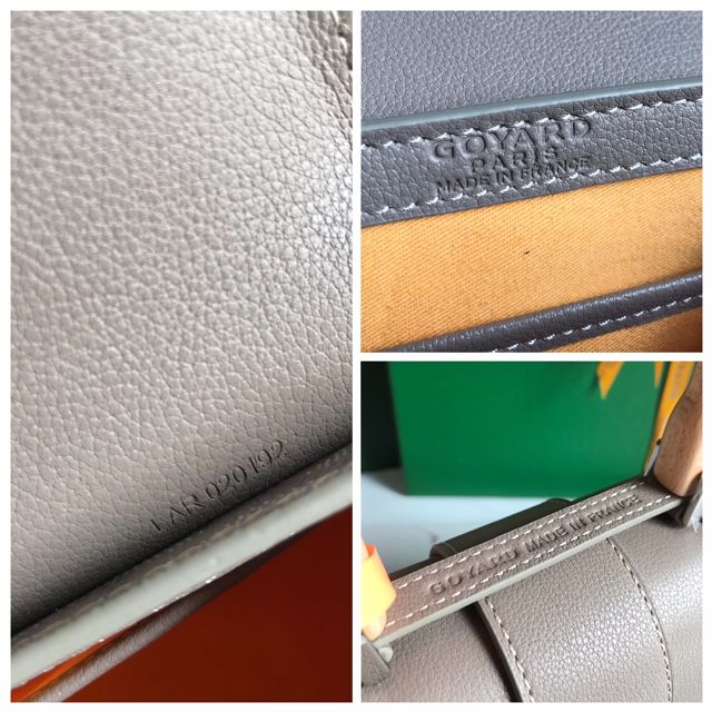 Goyard original canvas saigon structure mini bag GY0009 light grey