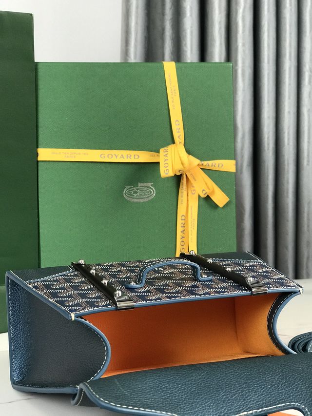 Goyard original canvas saigon structure mini bag GY0009 pearly blue