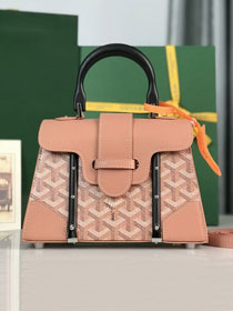 Goyard original canvas saigon structure mini bag GY0009 pearly pink