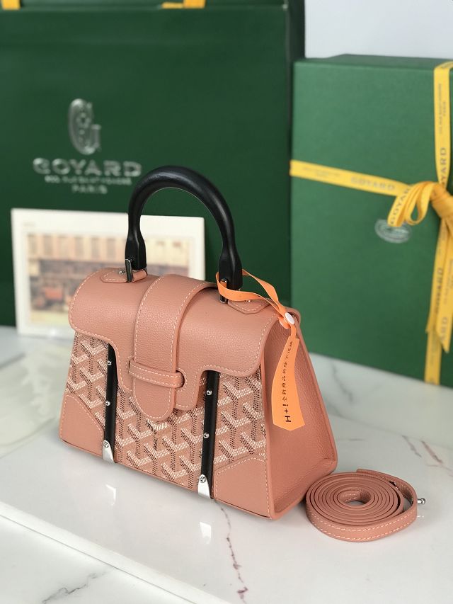 Goyard original canvas saigon structure mini bag GY0009 pearly pink