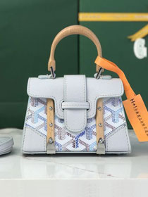 Goyard original canvas saigon structure nano bag GY0074 polar blue
