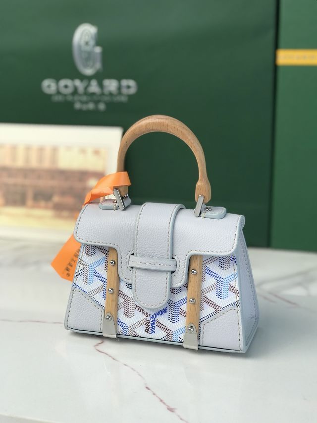 Goyard original canvas saigon structure nano bag GY0074 polar blue
