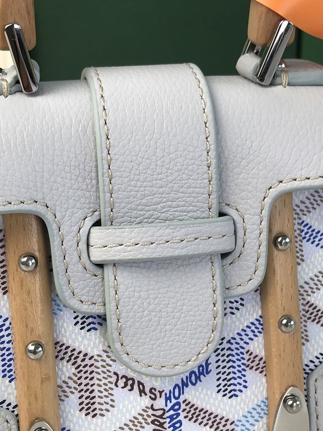 Goyard original canvas saigon structure nano bag GY0074 polar blue
