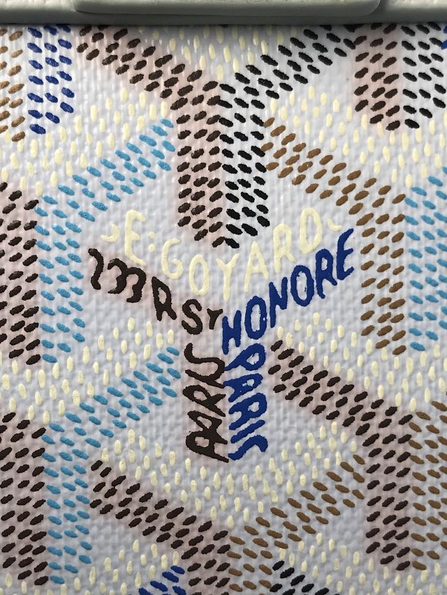 Goyard original canvas saigon structure nano bag GY0074 polar blue