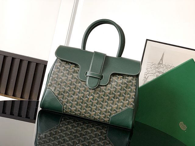 Goyard original canvas saigon tote bag GY0106 dark green