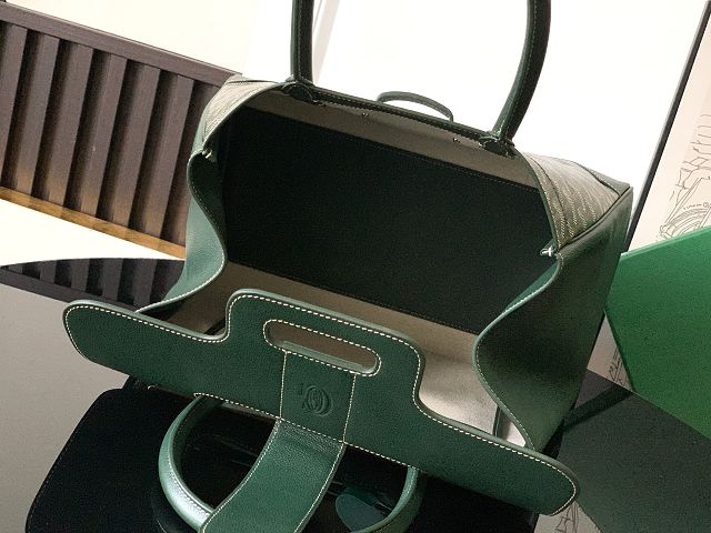 Goyard original canvas saigon tote bag GY0106 dark green