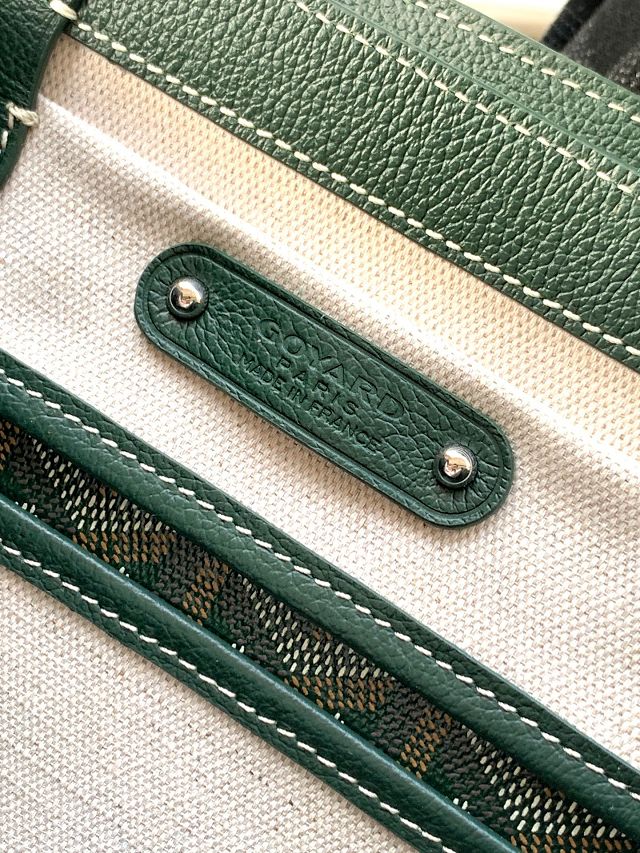 Goyard original canvas saigon tote bag GY0106 dark green