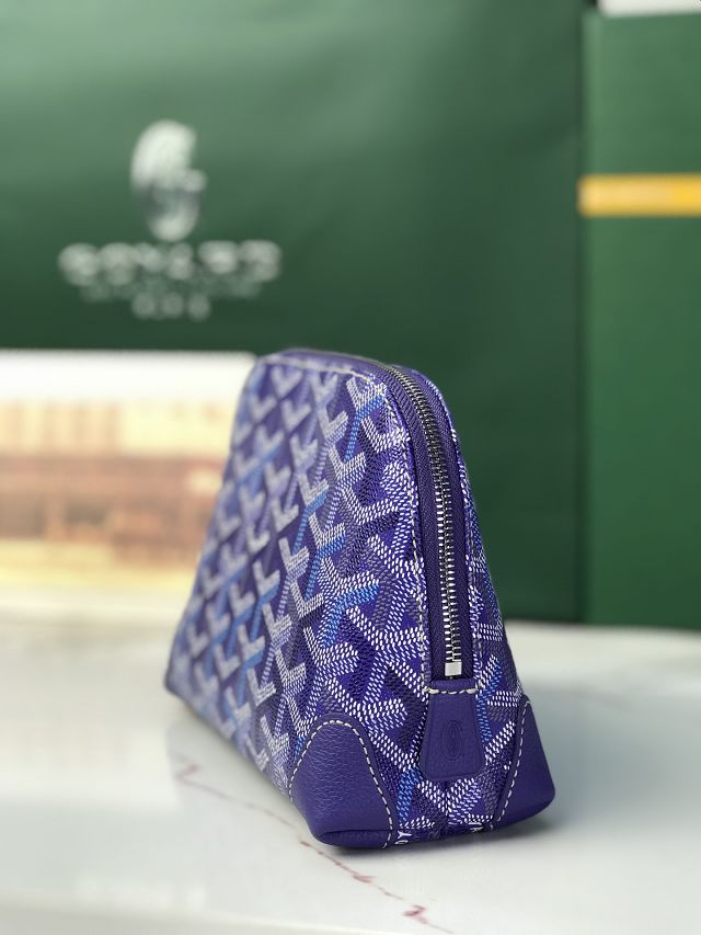 Goyard original canvas vendome cosmetic pouch GY0059 blueberry purple