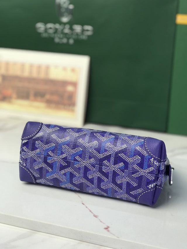Goyard original canvas vendome cosmetic pouch GY0059 blueberry purple