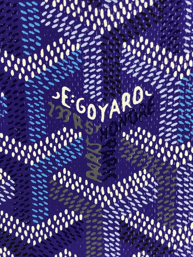 Goyard original canvas vendome cosmetic pouch GY0059 blueberry purple
