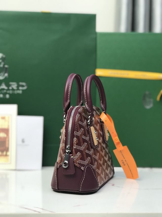 Goyard original canvas vendome nano bag GY0141 burgundy