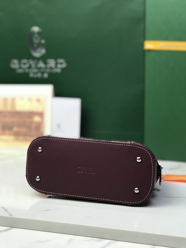Goyard original canvas vendome nano bag GY0141 burgundy