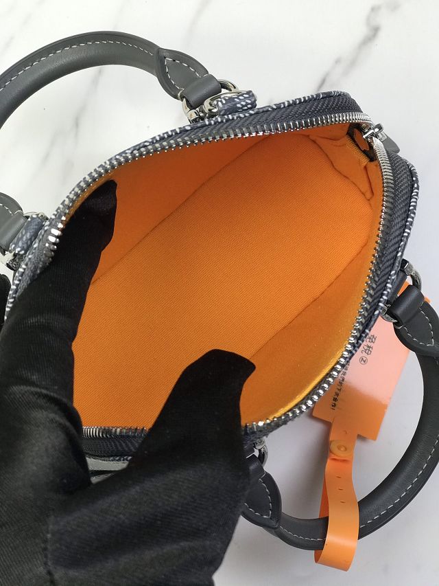 Goyard original canvas vendome nano bag GY0141 grey