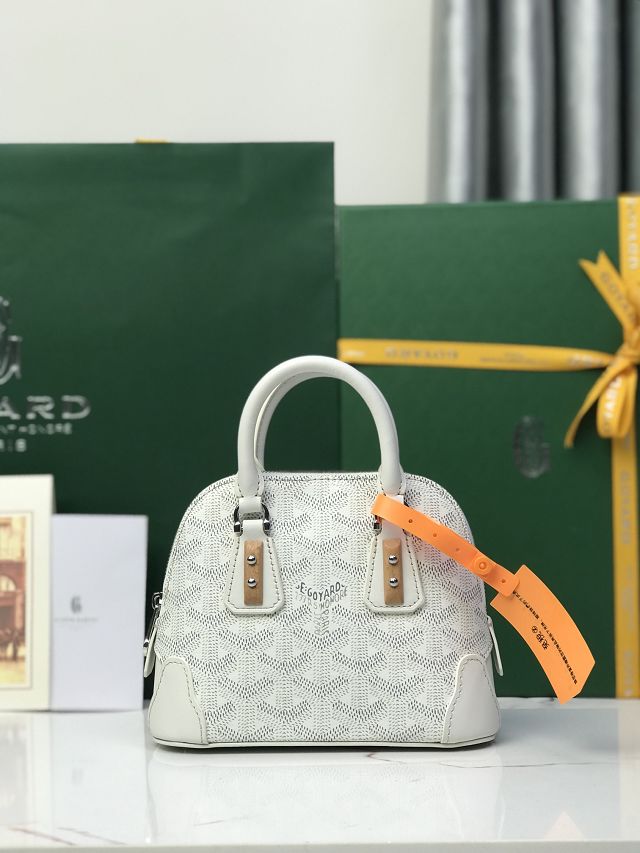 Goyard original canvas vendome nano bag GY0141 white