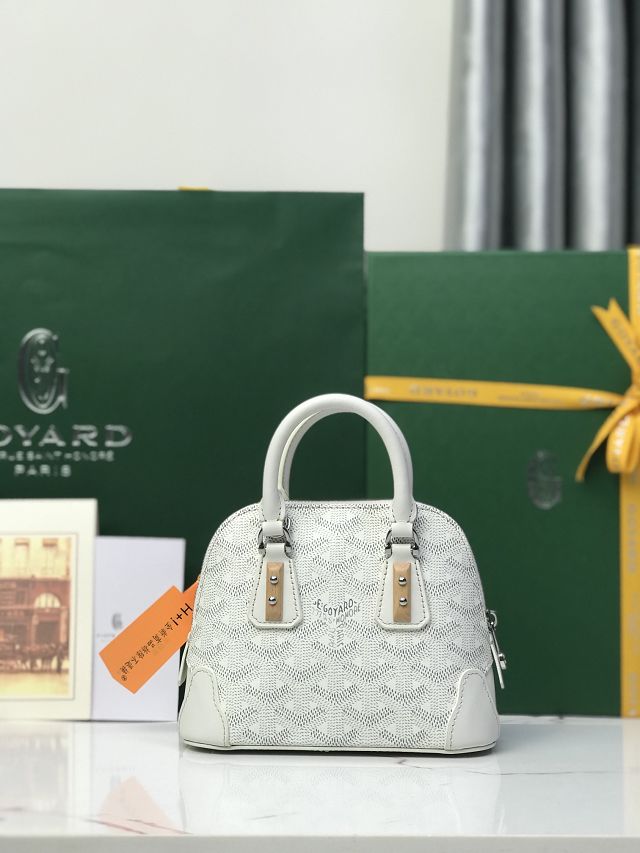 Goyard original canvas vendome nano bag GY0141 white