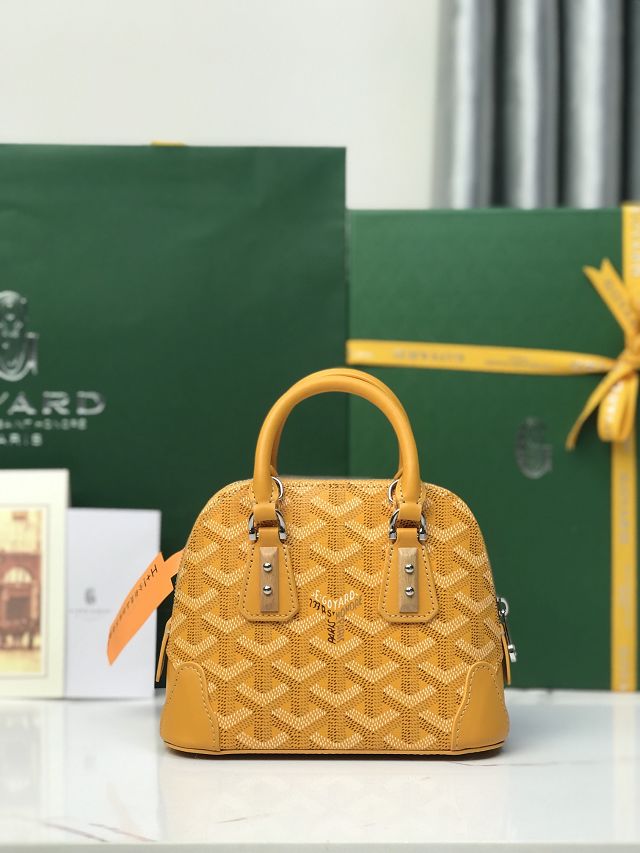 Goyard original canvas vendome nano bag GY0141 yellow