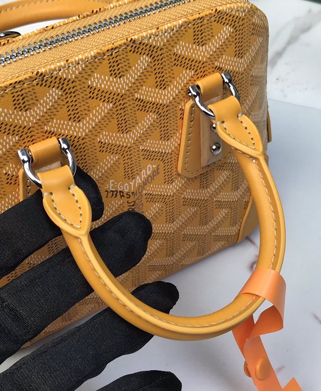 Goyard original canvas vendome nano bag GY0141 yellow