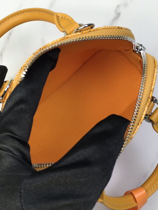 Goyard original canvas vendome nano bag GY0141 yellow
