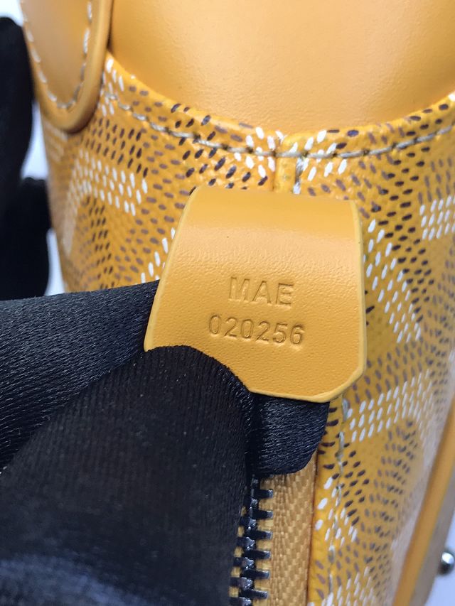 Goyard original canvas vendome nano bag GY0141 yellow