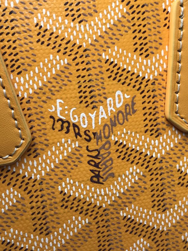 Goyard original canvas vendome nano bag GY0141 yellow