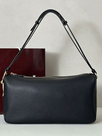 GG original calfskin half horsebit large bag 862530 black