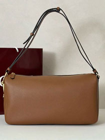 GG original calfskin half horsebit large bag 862530 brown