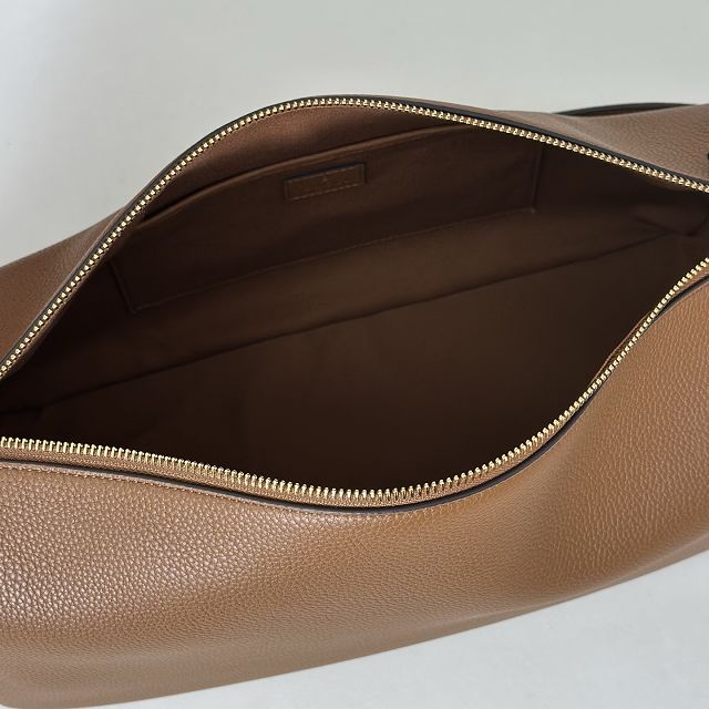 GG original calfskin half horsebit large bag 862530 brown
