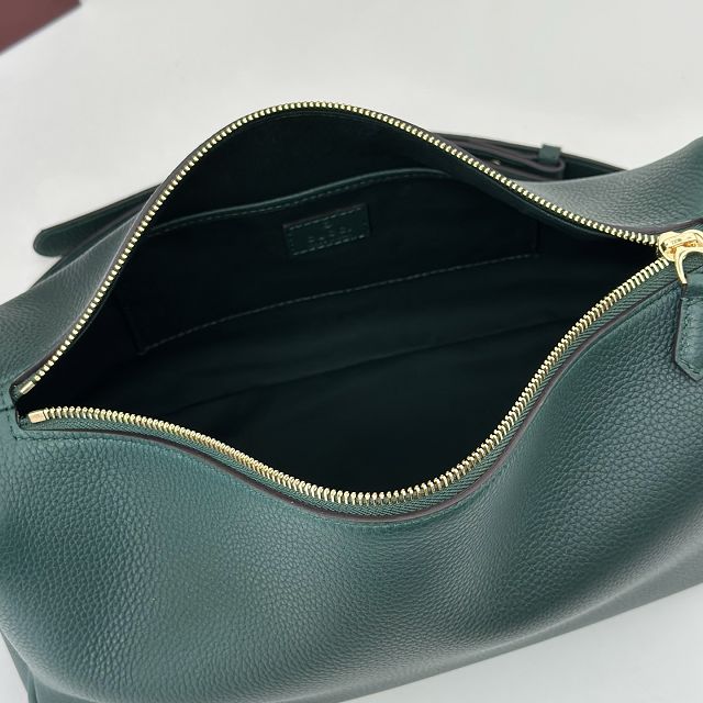 GG original calfskin half horsebit medium bag 860787 green