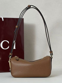 GG original calfskin half horsebit mini bag 860784 brown