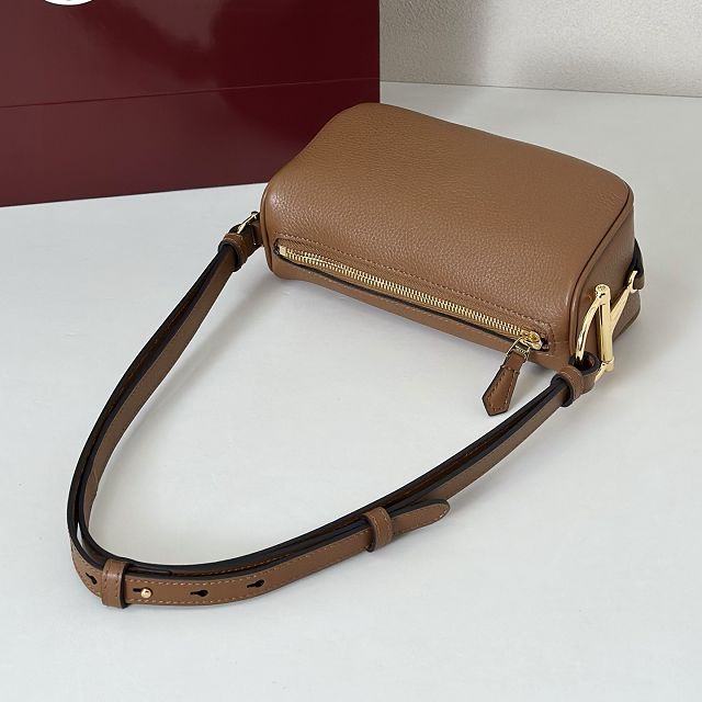 GG original calfskin half horsebit mini bag 860784 brown