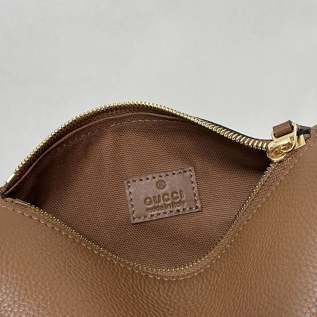 GG original calfskin half horsebit mini bag 860784 brown