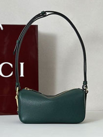 GG original calfskin half horsebit mini bag 860784 green