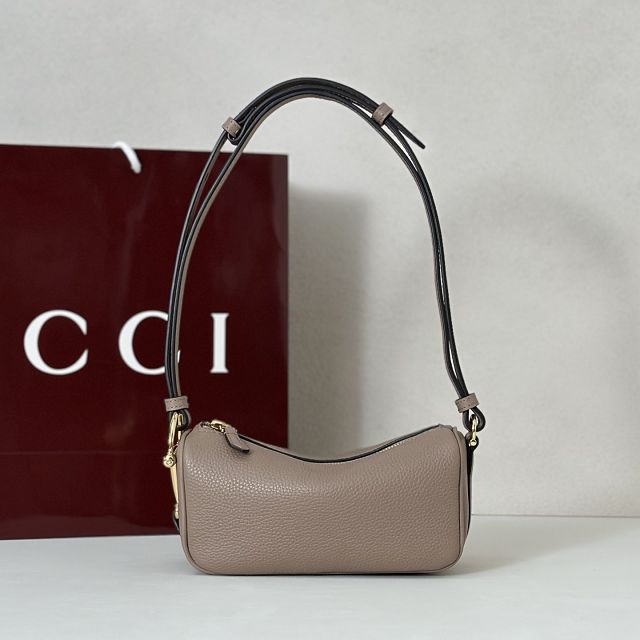GG original calfskin half horsebit mini bag 860784 grey