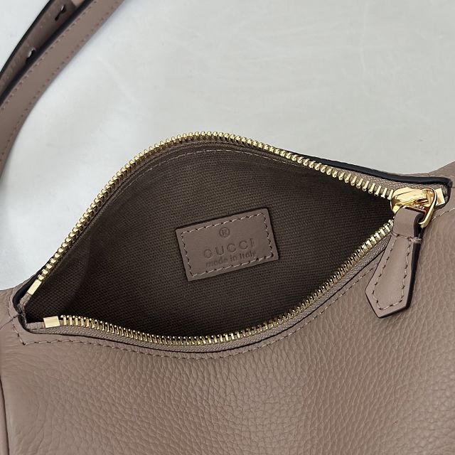 GG original calfskin half horsebit mini bag 860784 grey