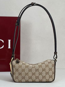 GG original canvas half horsebit mini bag 860784 brown