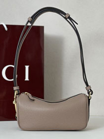 GG original calfskin half horsebit mini bag 860784 grey