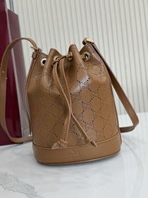 GG original calfskin venice mini bucket bag 876060 brown